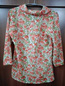 Floral Print Button-Down Shirt