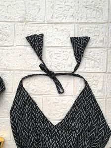 Halter Neck Short Kurti 🖤