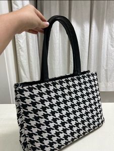 Houndstooth Tote Bag