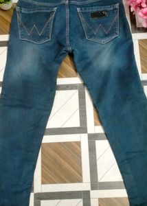 Mens Blue Colour Wrangler Jeans