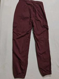 Burgundy Cargo Pants