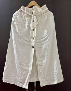 White Skirt with Tie
