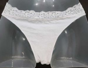 White Lace Trim Brief 🔥