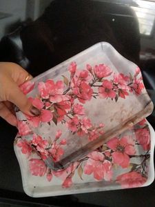 Floral Decorative Tray