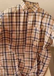 Plaid Button-Down Shirt