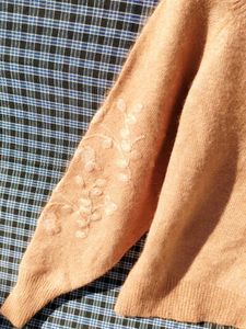 Floral Embroidered Sweater