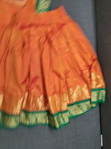 Orange &amp; Green Blouse