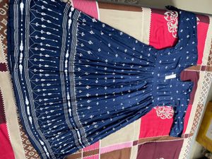 Elegant Blue Printed Kurta