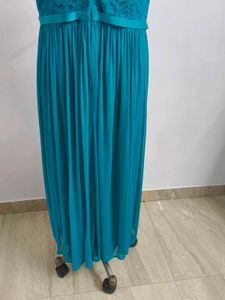 Teal Lace Maxi Dress