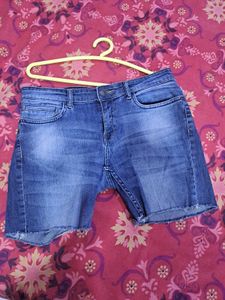 Blue Denim Shorts
