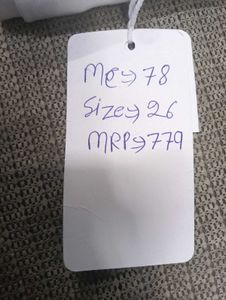 🥰M@78 Size-26 White Wide Leg Jeans
