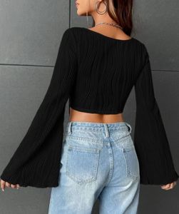 chic flared crop top