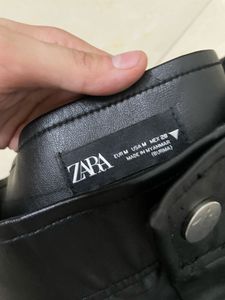 Zara Faux Leather Vintage Pant