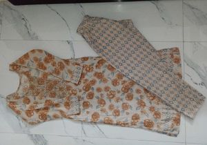Pretty Floral Print Suit