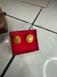 Gold-Plated Mangalsutra &amp; Earring Set