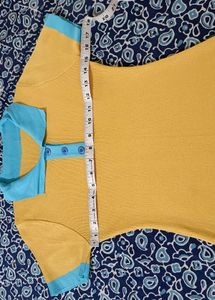 Yellow &amp; Blue Polo Dress