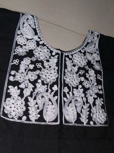 Elegant Black Embroidered Kurta