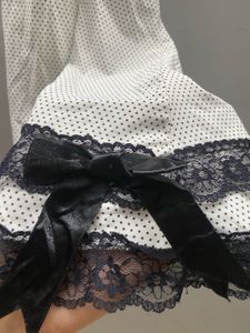 Trendy Polka Print Halter Top