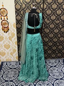 Mint Green Lehenga Set