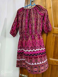 Boho Print Mini Dress
