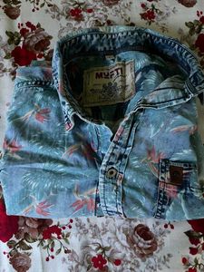 Stylish MUFTI Floral Print Shirt