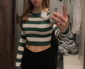 Striped Crop Top - ZARA