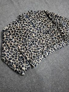 Leopard Print Fleece Jacket