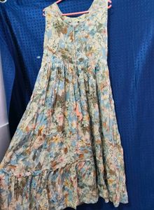 long floral dress for occasional wear