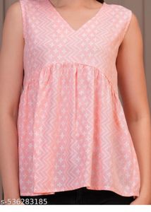 Pink Printed Top