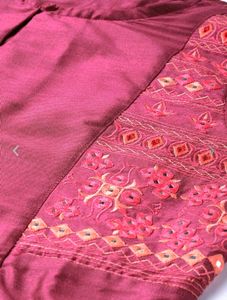Sangria Magenta Kurta Set