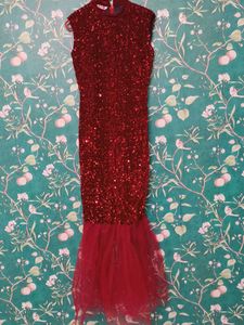 Red Sequin Mermaid Dress
