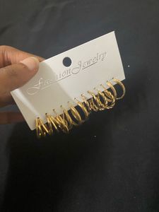 Gold Earring Set - New!