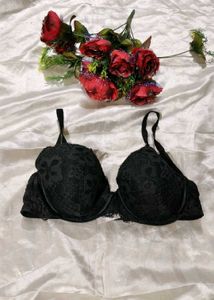 Black Lace Bra