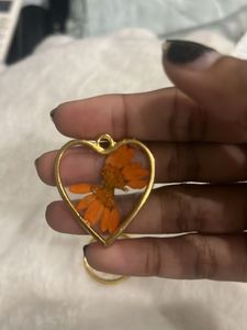 Handmade Floral Heart Pendant