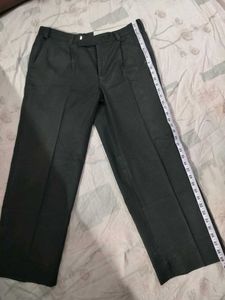 Men's Striped Grey Formal Pants