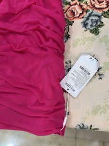 Pink Bodycon Ruched Mini Burthday Dress