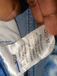 Blue Denim Jogger Pants