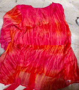 Chic Pink Tie-Front Blouse