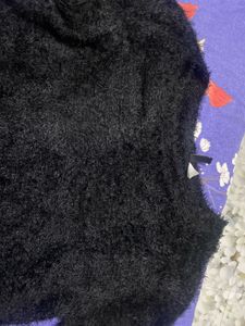 Fluffy Black Sweater