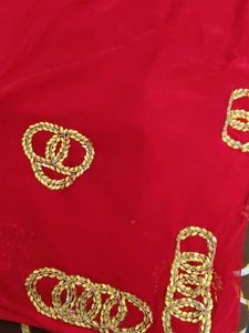 Red &amp; Gold Design Saree