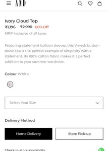 AND White Cut Work  Top