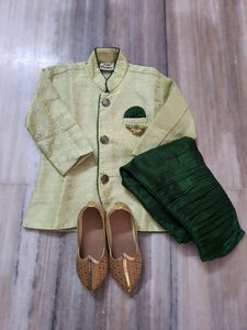 Kids Sherwani Set Without Shoes