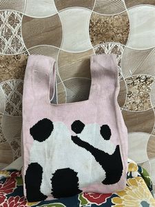 Panda Print Tote Bag