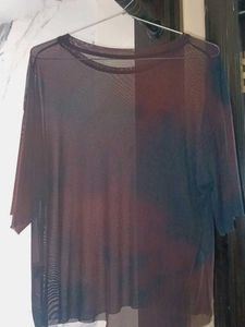 Tie Dye Mesh Top