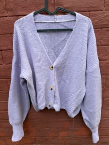 Lilac Cardigan Sweater