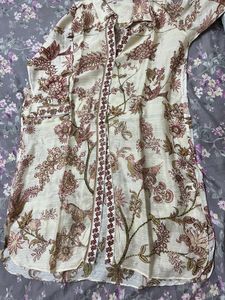 Ritu Kumar Crepe Floral Kurta Very Good Condition