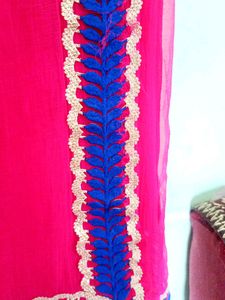 Chhifon Saree With Zaree Lace