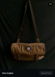 Brown messenger bag