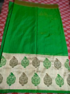 Green Tissue Saree