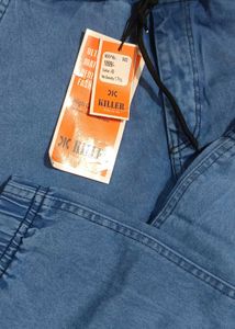 Denim Cargo Joggers